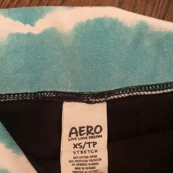 Black with blue printed waist band shirt shorts from Aero in size XS! - Picture 3 of 3